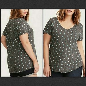 Torrid - Charcoal Cactus T-Shirt